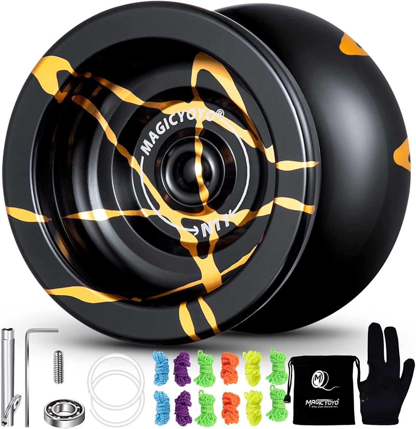 MAGICYOYO N11 Professional Unresponsive Yoyo | Dual-Weight Alloy Trick YoYo Kit