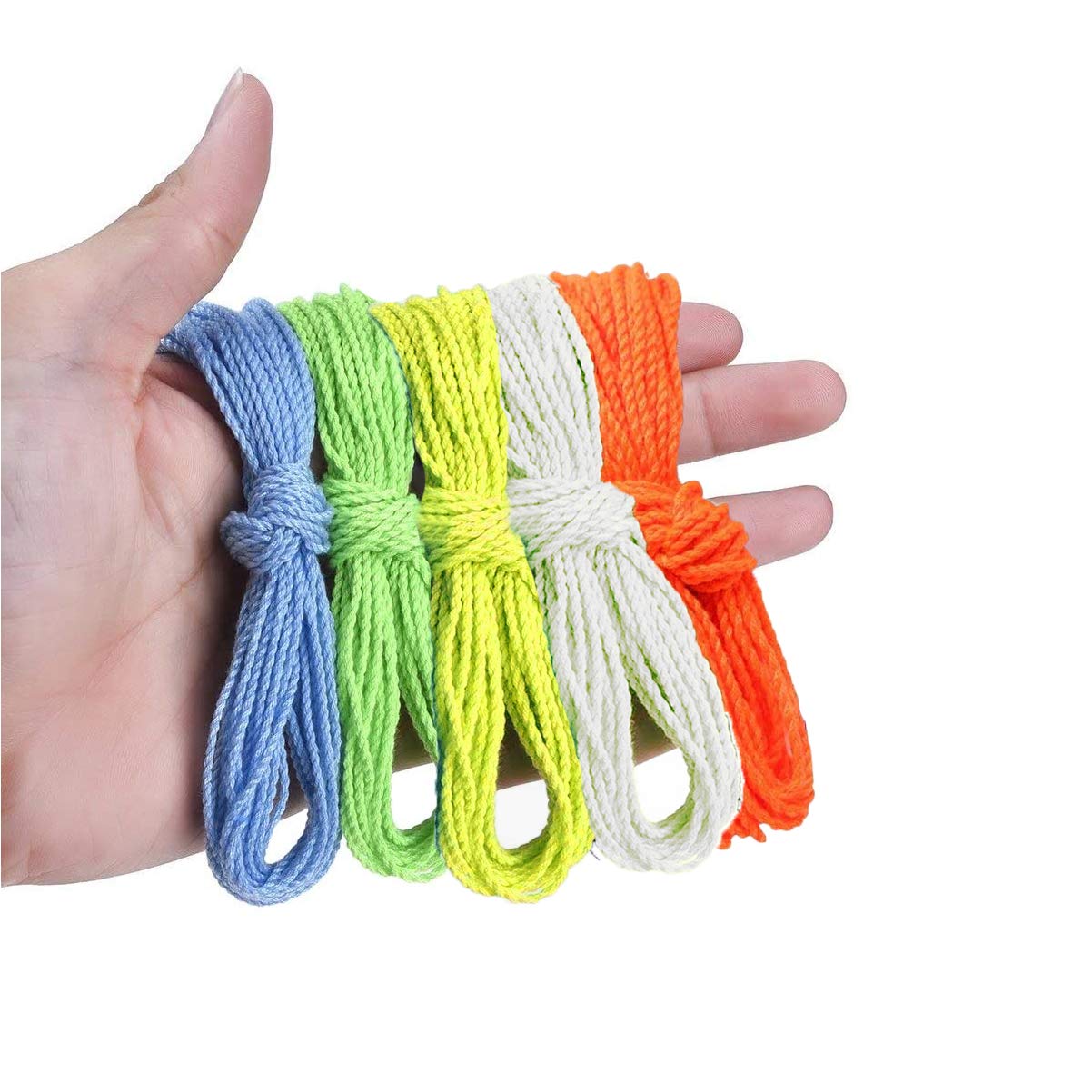 MAGICYOYO 100% Polyester Yoyo Strings – 25 Pack (Blue, Green, White, Yellow, Orange)
