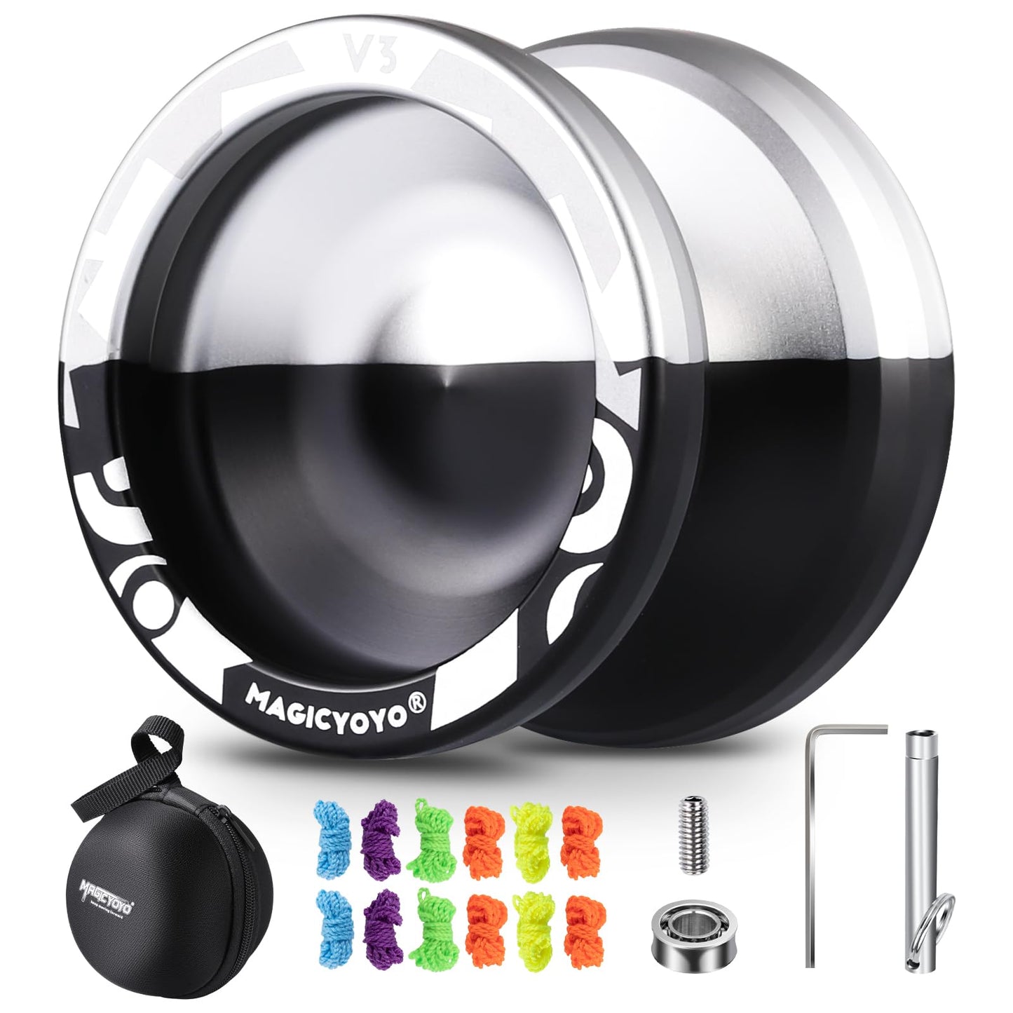 MAGICYOYO V3 – Professional Responsive Yoyo for Beginners to Pros | Alloy 6061 Dual-Function with 12 Strings