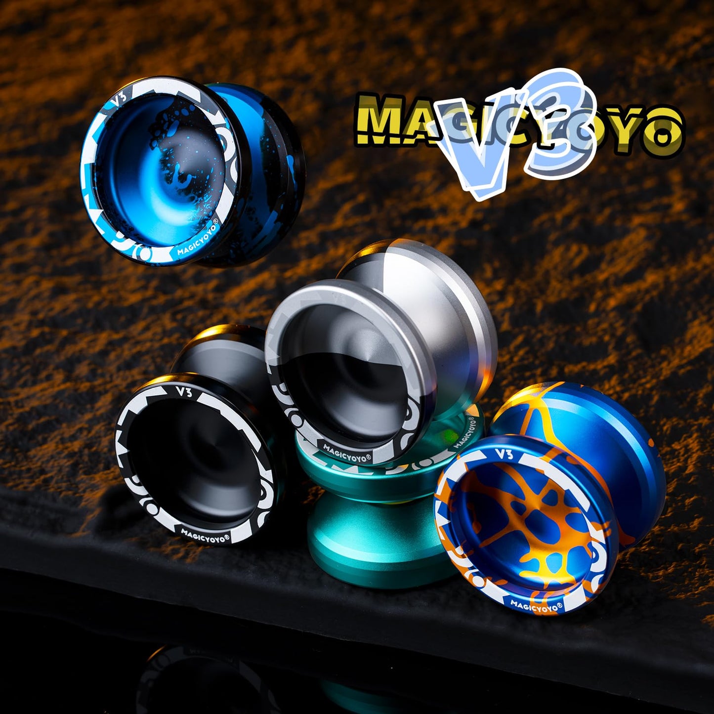 MAGICYOYO V3 – Professional Responsive Yoyo for Beginners to Pros | Alloy 6061 Dual-Function with 12 Strings