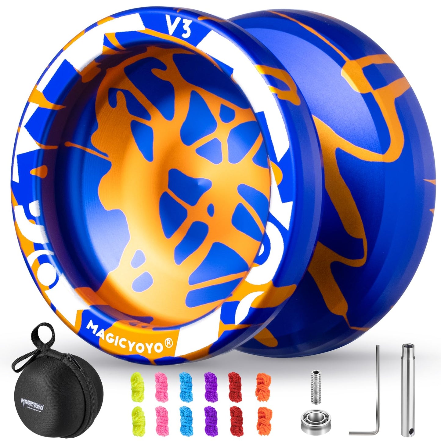 MAGICYOYO V3 Dual-Mode Metal Yoyo for Kids 8-12 & Adults – KK Bearing, 12 Strings, Case
