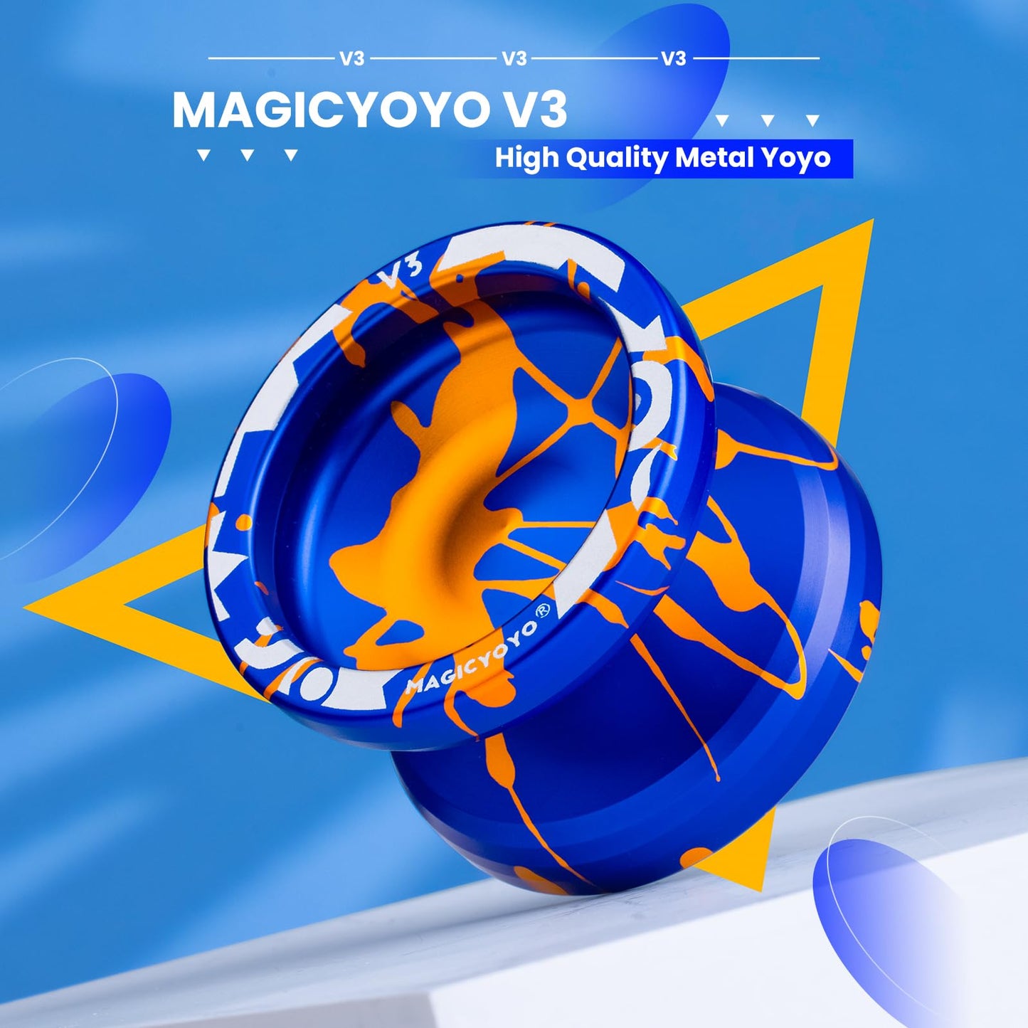 MAGICYOYO V3 Dual-Mode Metal Yoyo for Kids 8-12 & Adults – KK Bearing, 12 Strings, Case