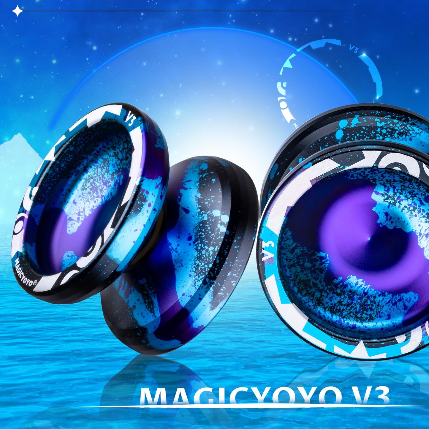 MAGICYOYO V3 Responsive Yoyo – Aluminum 6061, Beginner-Friendly with Bearing Removal Tool & 12 Strings