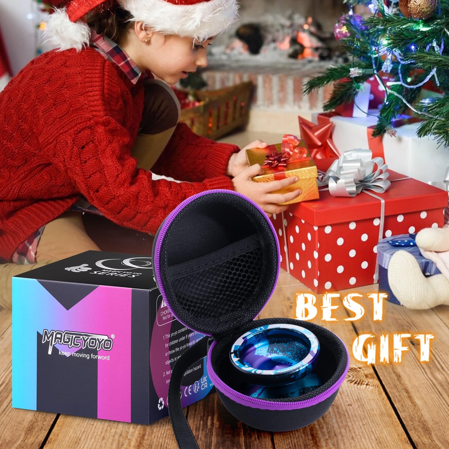 MAGICYOYO V3 Responsive Yoyo – Aluminum 6061, Beginner-Friendly with Bearing Removal Tool & 12 Strings