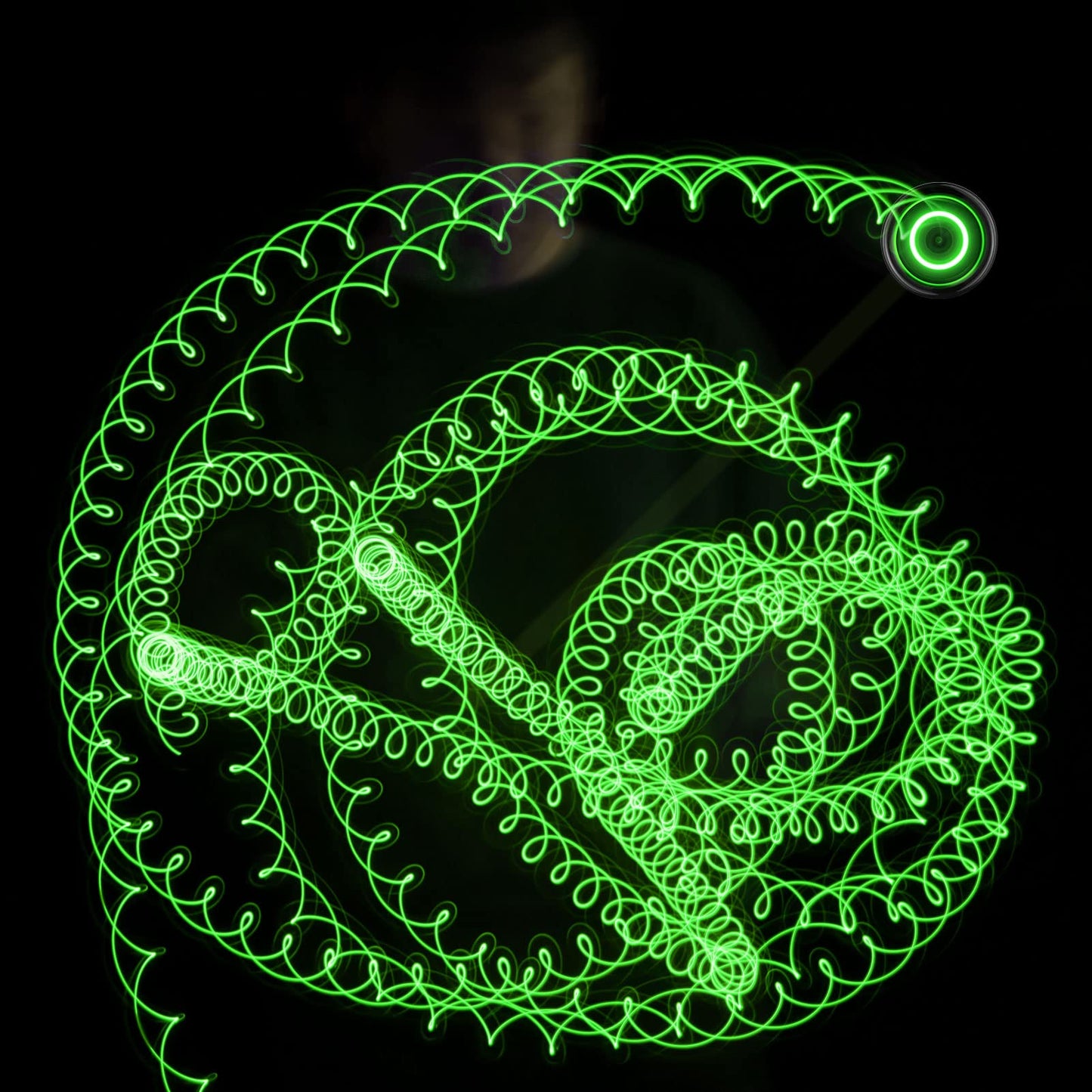 MagicYoyo Y02 Aurora Light Up Yoyo – Pro Unresponsive, Green LED, Includes Gloves, Bag & 12 Strings
