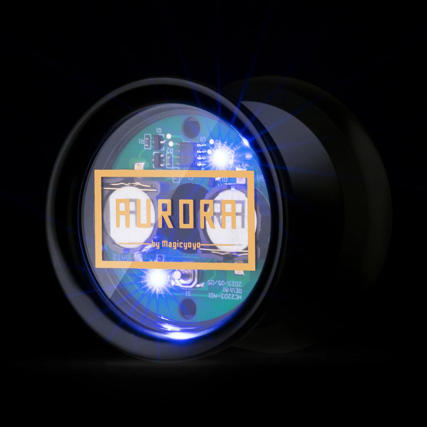 MAGICYOYO Y02 Aurora Light Up Yoyo – Blue LED Pro Unresponsive Yo-Yo