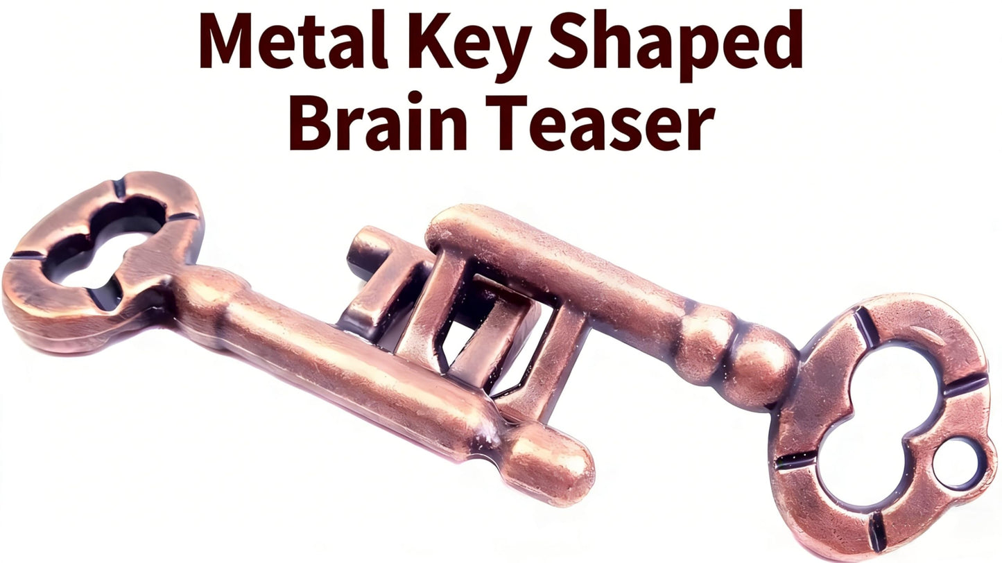 MAGIKON Traditional Metal Brain Teaser – Keys Puzzle for Logic & Skill
