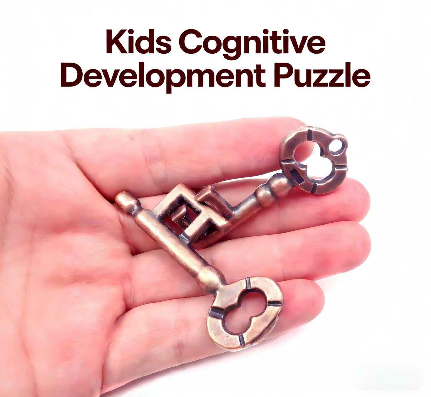MAGIKON Traditional Metal Brain Teaser – Keys Puzzle for Logic & Skill