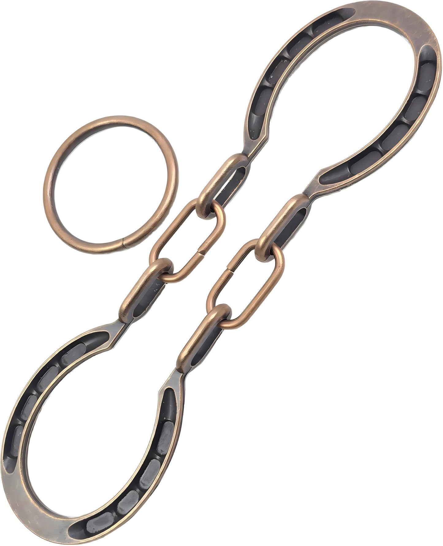 MAGIKON Traditional Bronze Horseshoe Puzzle – Classic Interlocking Brain Teaser