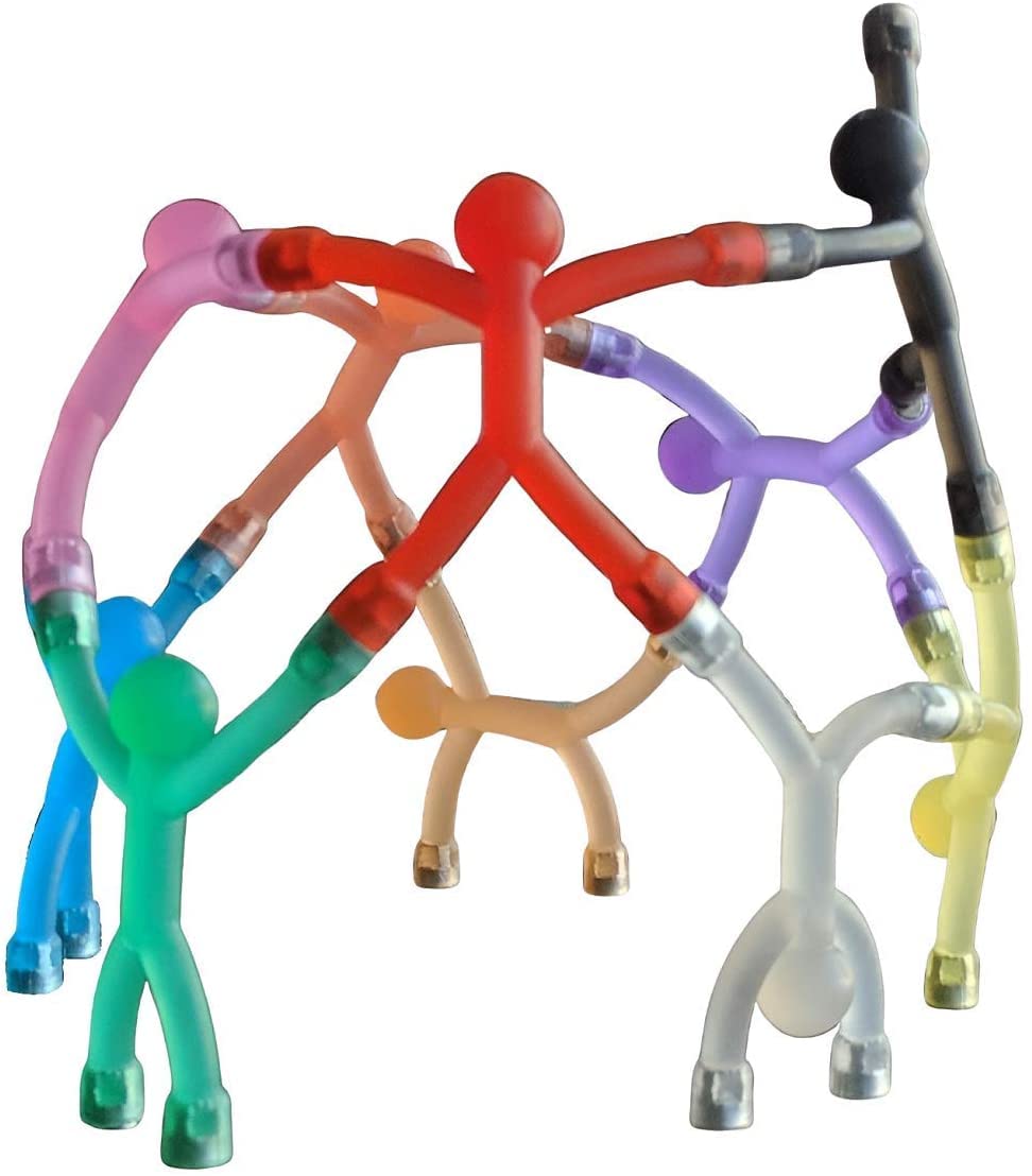 MAGMEN Magnetic Fidget Toys 10PC Opaque Set — STEM Building Figures for ADHD & Autism