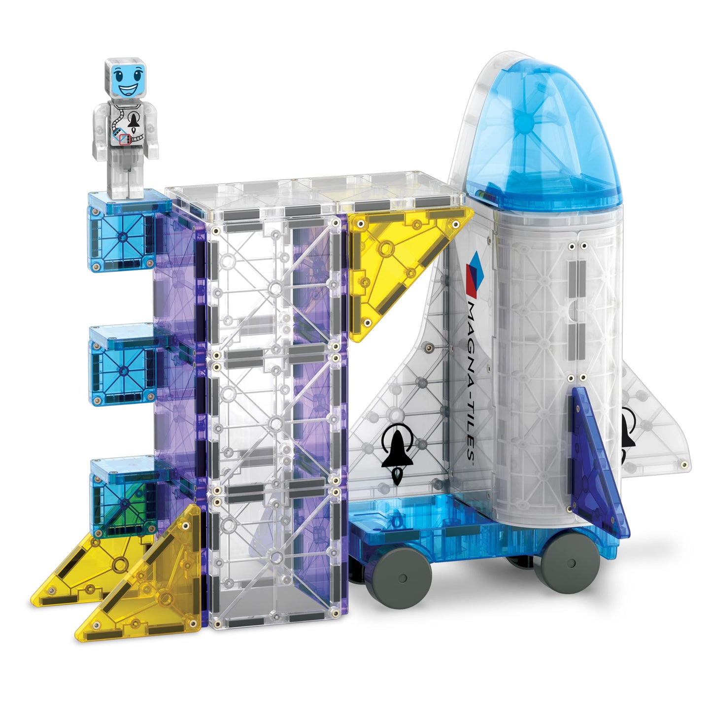 MAGNA-TILES Space 32-Piece Magnetic Construction Set | The Original Magnetic Building Brand