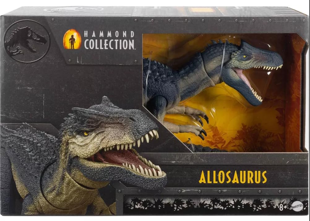 MAGNETOE Jurassic Hammond Collection Allosaurus Action Figure — 21-Inch Deluxe Poseable