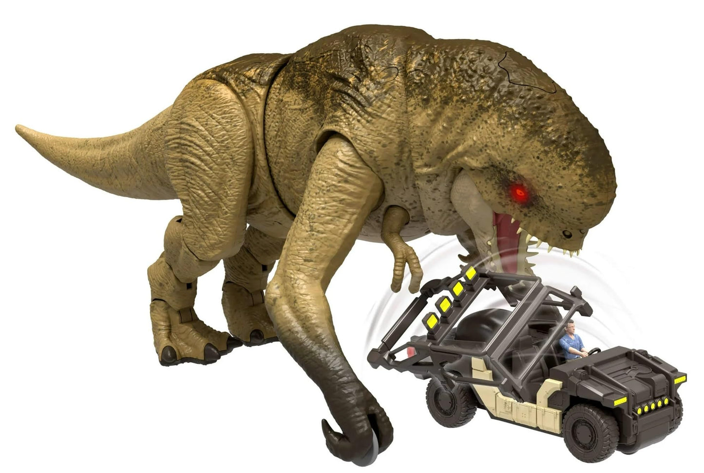 MAGNETOE Jurassic Rebirth Track 'N Chomp Distortus Rex – RC Dino & Vehicle