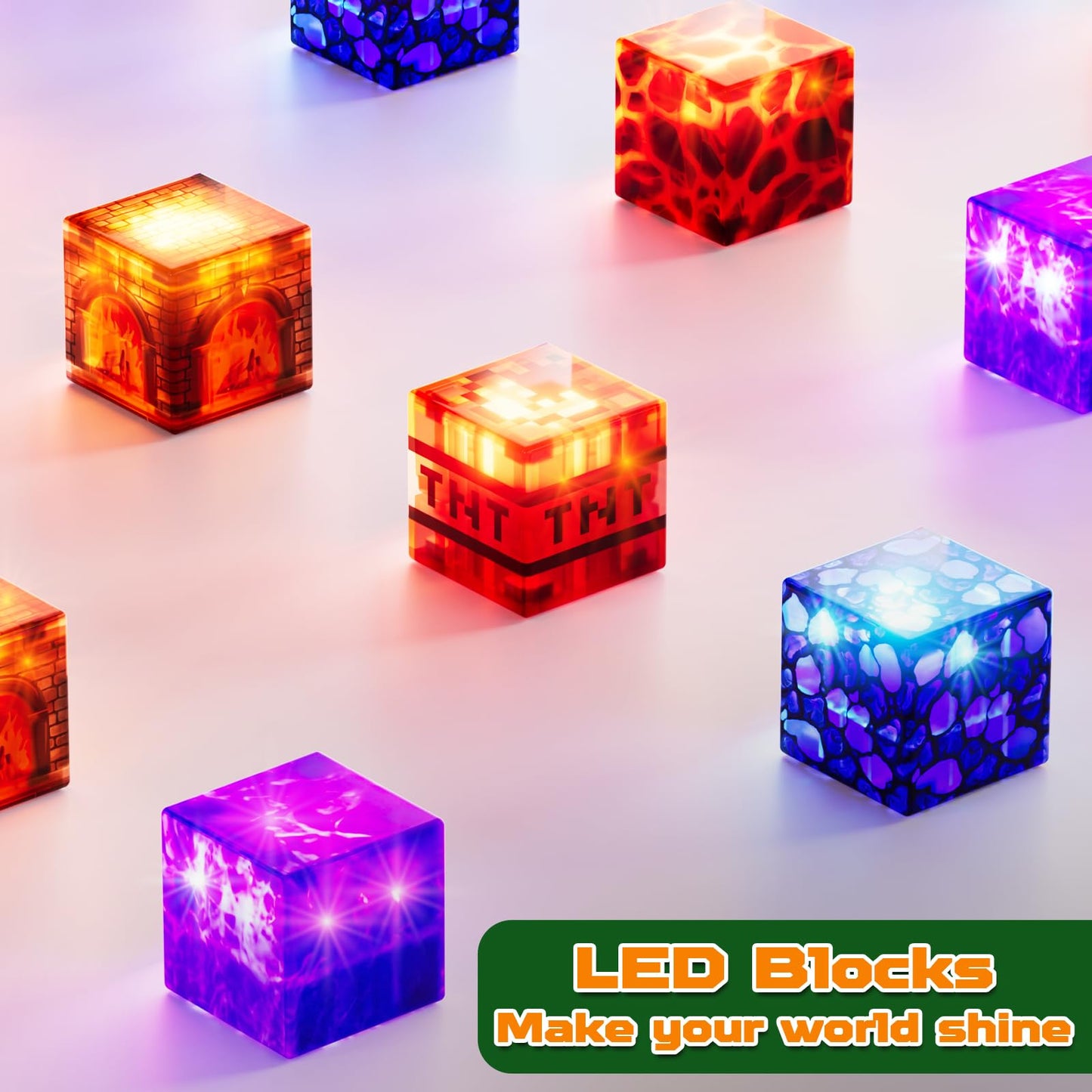 Magneverse 300 PCS Magnetic Blocks with Light Blocks – Magnetic Building Tiles for Kids 3+
