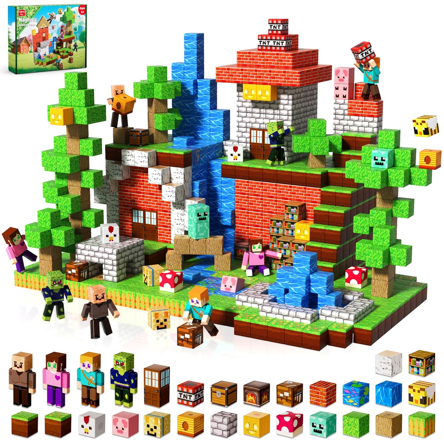 Magneverse 160 Pcs Magnetic Blocks — STEM Building Toys for Kids 4-8 | Magnetic Cubes Set (Patent Pending)