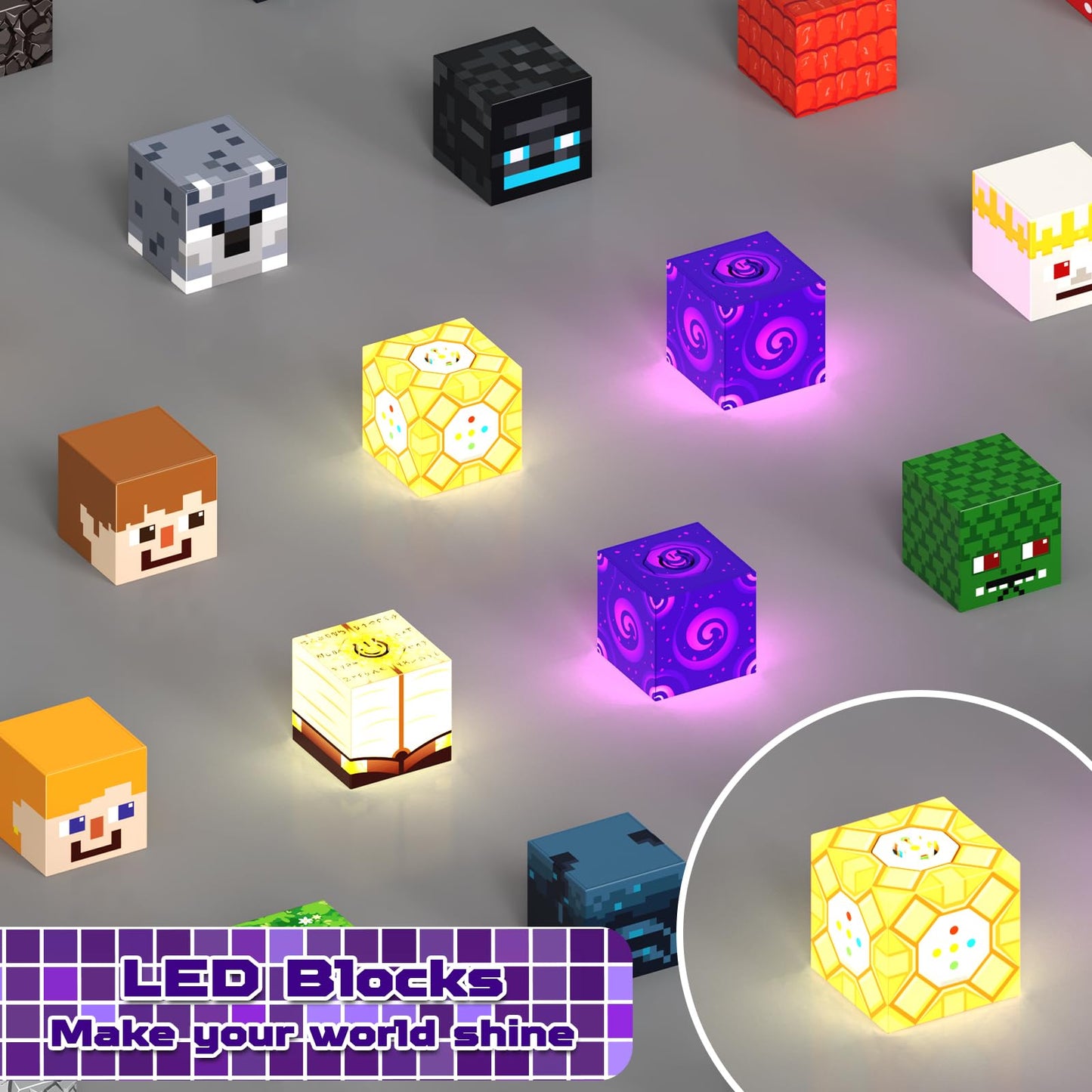 Magneverse 200-Piece Magnetic Blocks | Glow STEM Toys for Kids