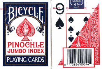 MAGNIFYING AIDS Print Pinochle Playing Cards – Large Numbers, 2 Decks