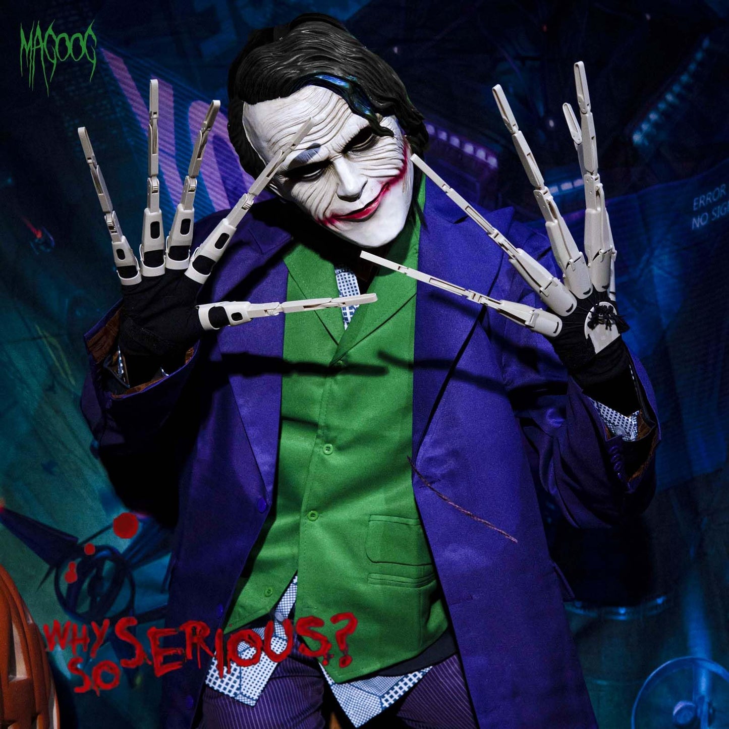 Magoog Halloween Articulated Fingers with Gloves | 3D Printed Cosplay Props