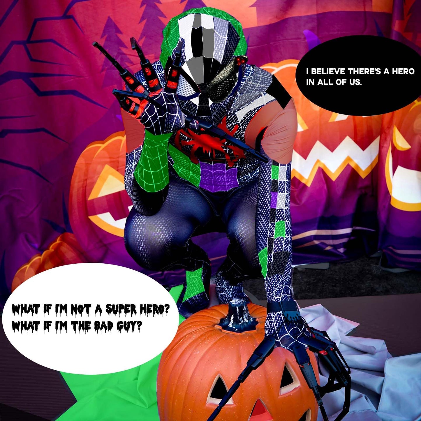 Magoog Halloween Articulated Fingers with Gloves – 3D Printed Skeleton Claw Hand for Cosplay, Fits Most Sizes