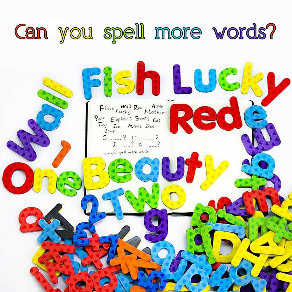 MAGTiMES Magnetic Letters & Numbers Set for Classroom