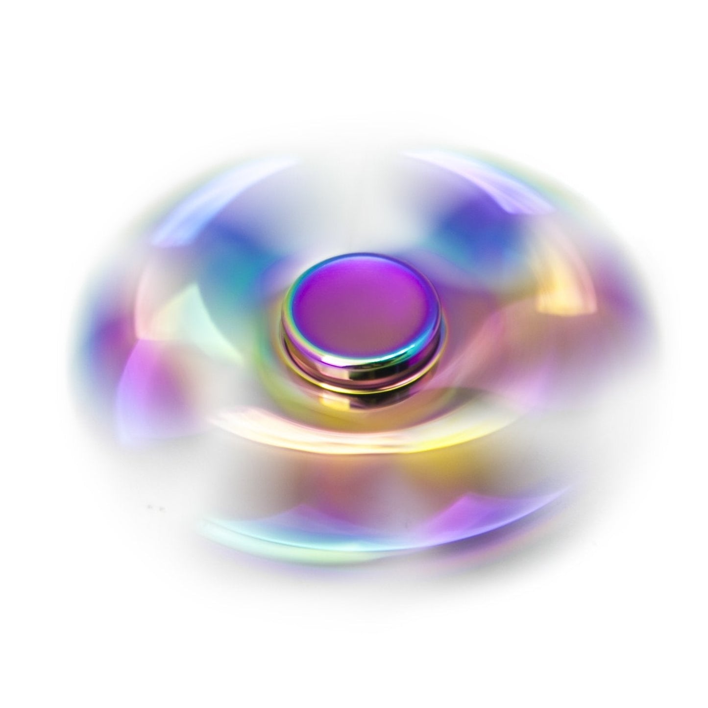 MAGTiMES Rainbow Fidget Spinner - Stainless Steel, Long Spin, Colorful Rainbow Effect