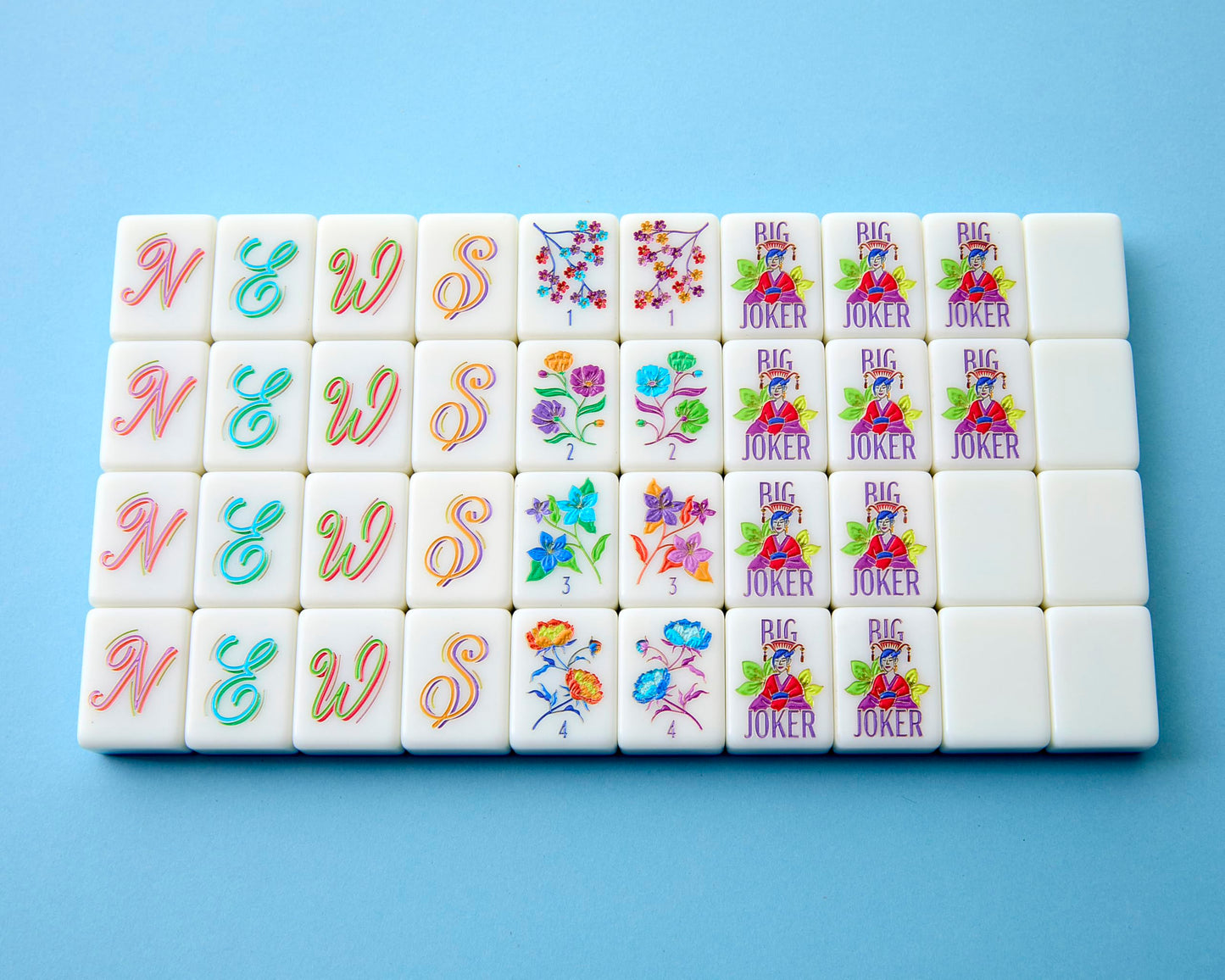 Mahjong Co. Blossom Mahjong Tiles — Eco-Friendly Beginner Set