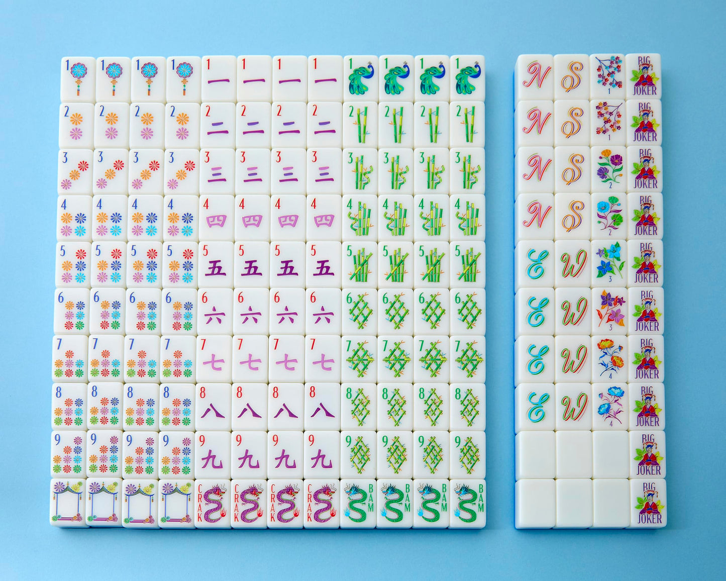 Mahjong Co. Blossom Mahjong Tiles — Eco-Friendly Beginner Set