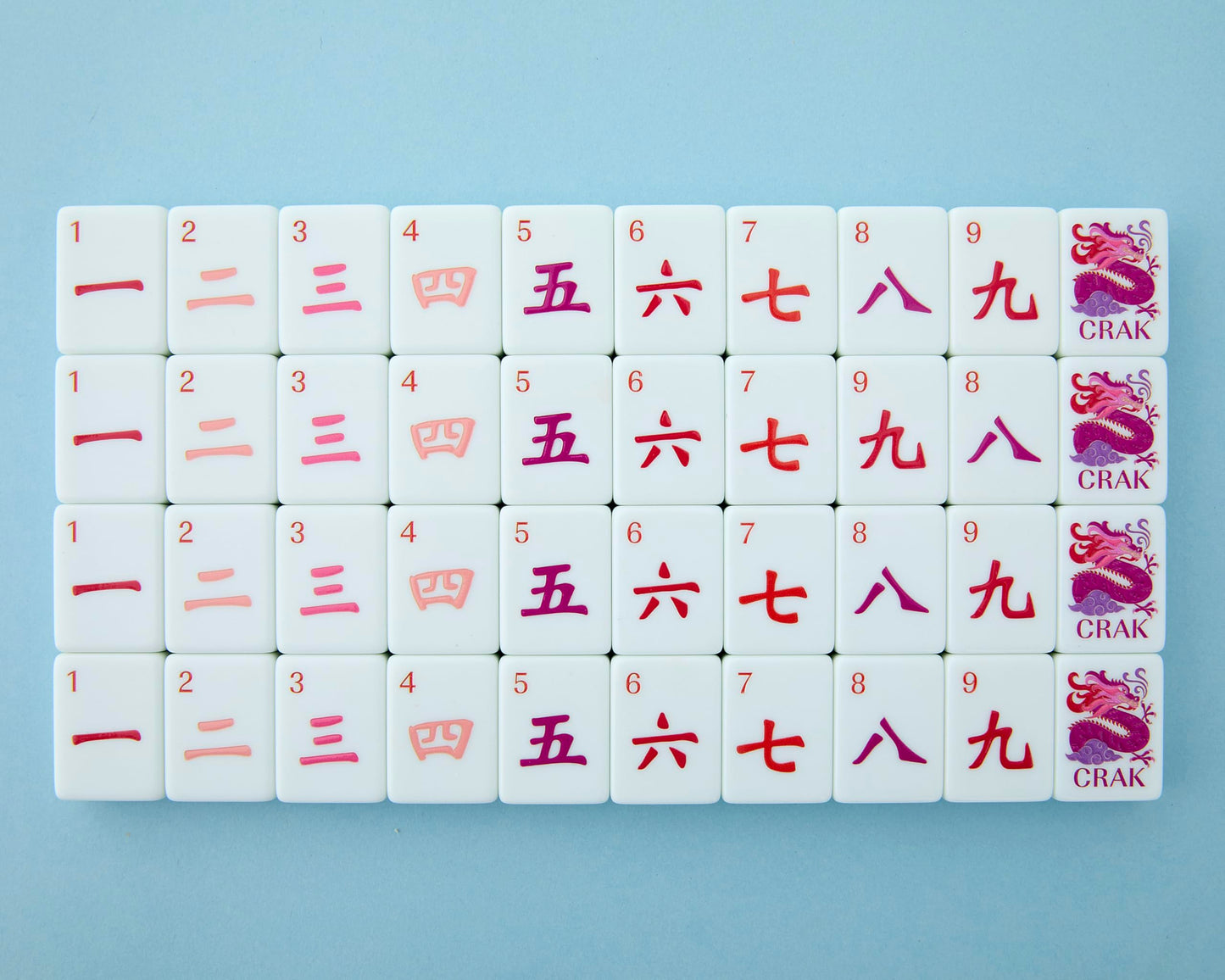 Celestial Mahjong Tiles by Mahjong Co. — Eco-Friendly Acrylic Set (160 Tiles)