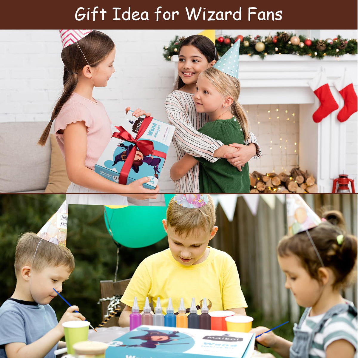 Maikoi Magic Wizard Wand Kit – DIY Craft Set for Kids & Adults (24 Wands, 67-Piece)