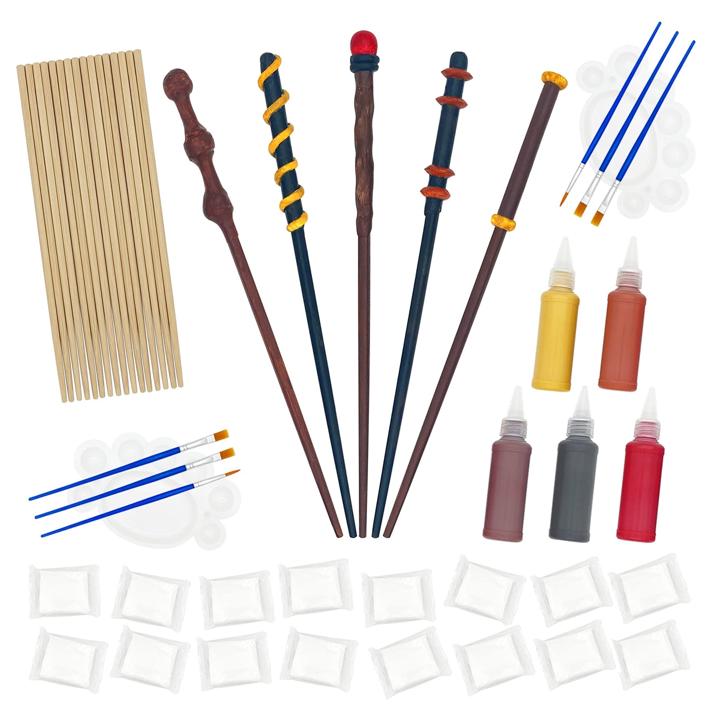Maikoi Magic Wizard Wand Making Kit – DIY Craft Set for Kids & Adults (16 Wands)