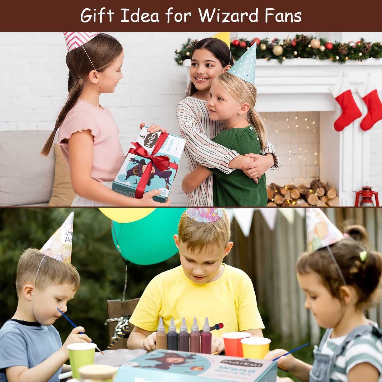 Maikoi Magic Wizard Wand Making Kit – DIY Craft Set for Kids & Adults (16 Wands)