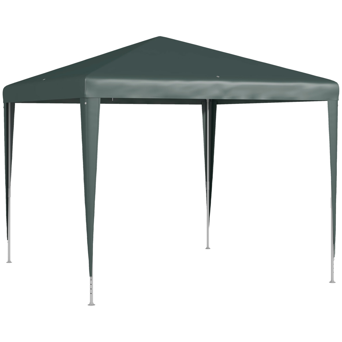 Outsunny Garden Gazebo Marquee Party Tent Wedding Canopy Patio Green 2.7 x 2.7m