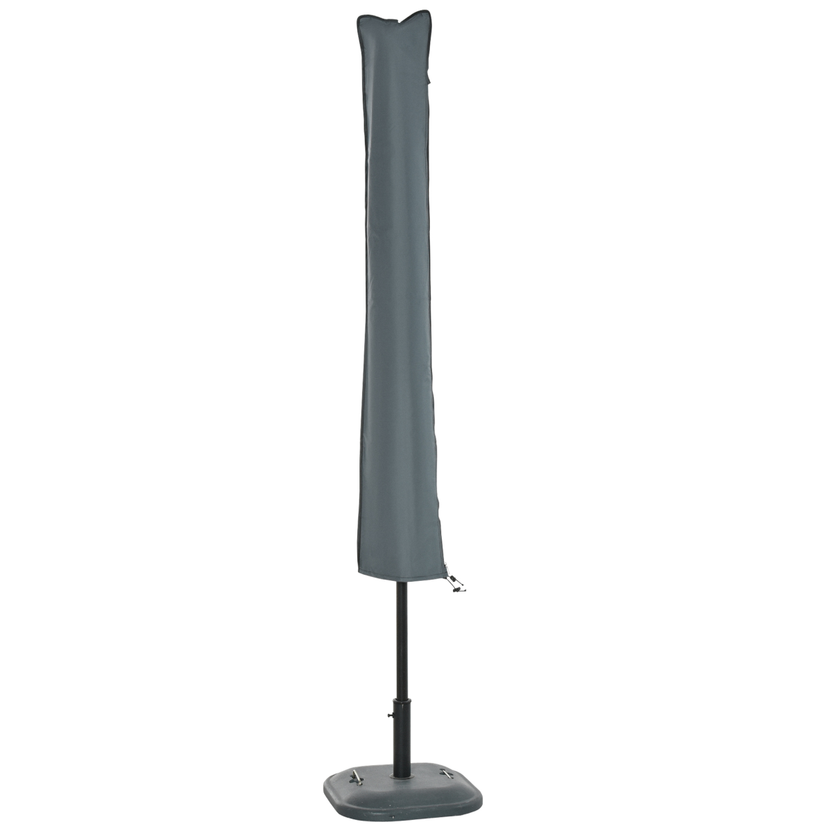 Garden Offset Umbrella Parasol Waterproof Cover-Grey