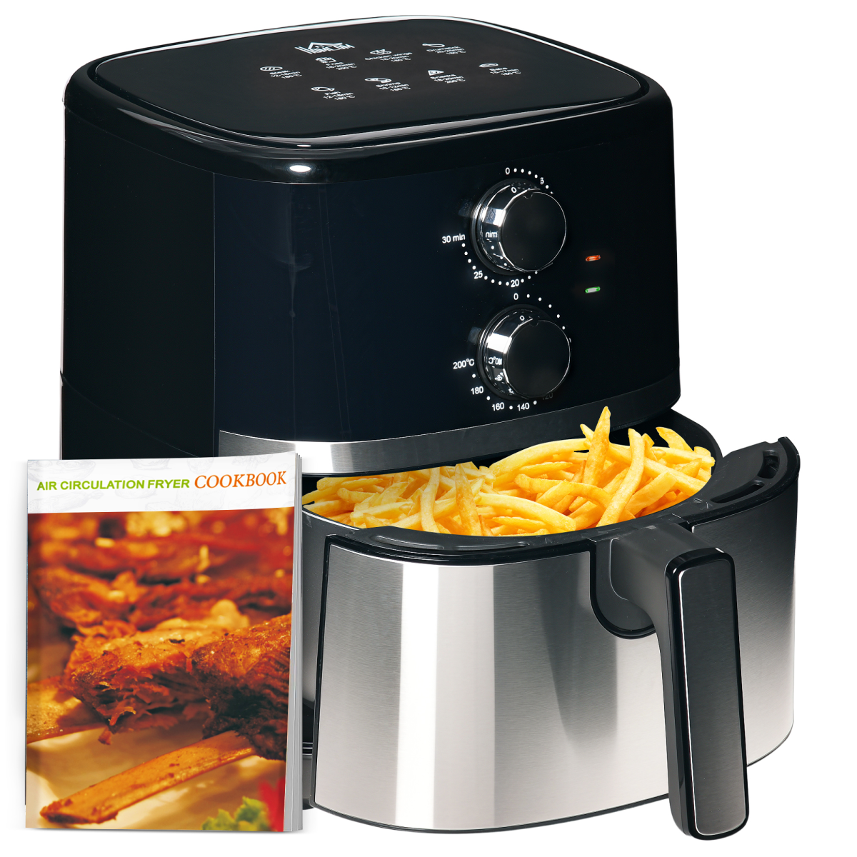 Air Fryer 1500W 4.5L Air Fryers Oven with Rapid Air Circulation Timer HOMCOM