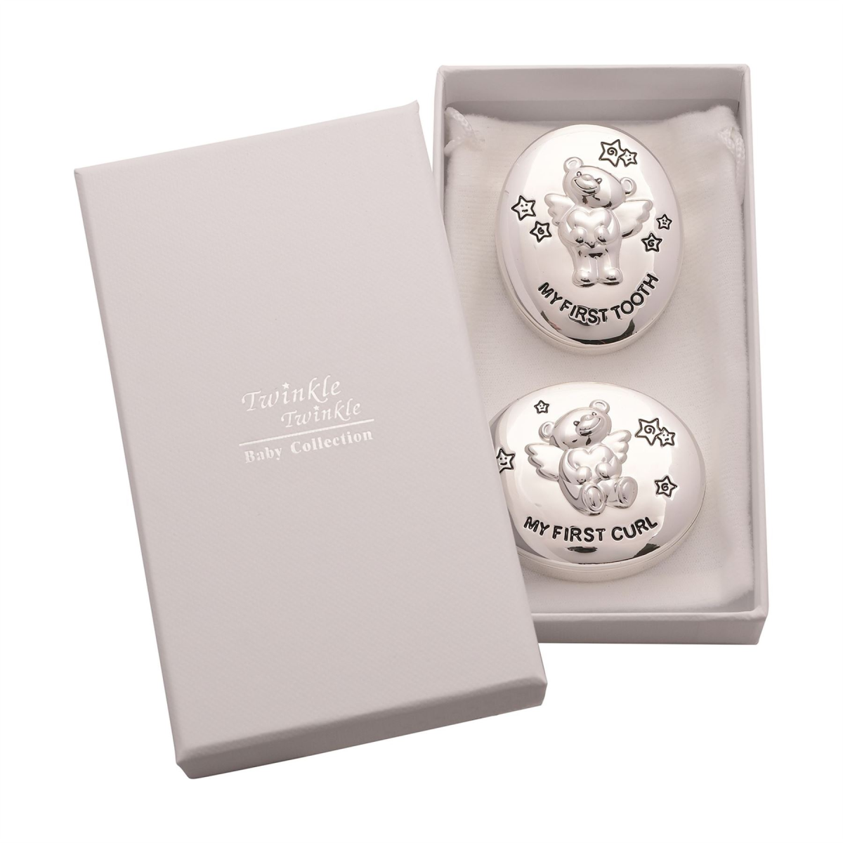 Twinkle Twinkle S/P Baby Gift & Bag - First Tooth & Curl Box