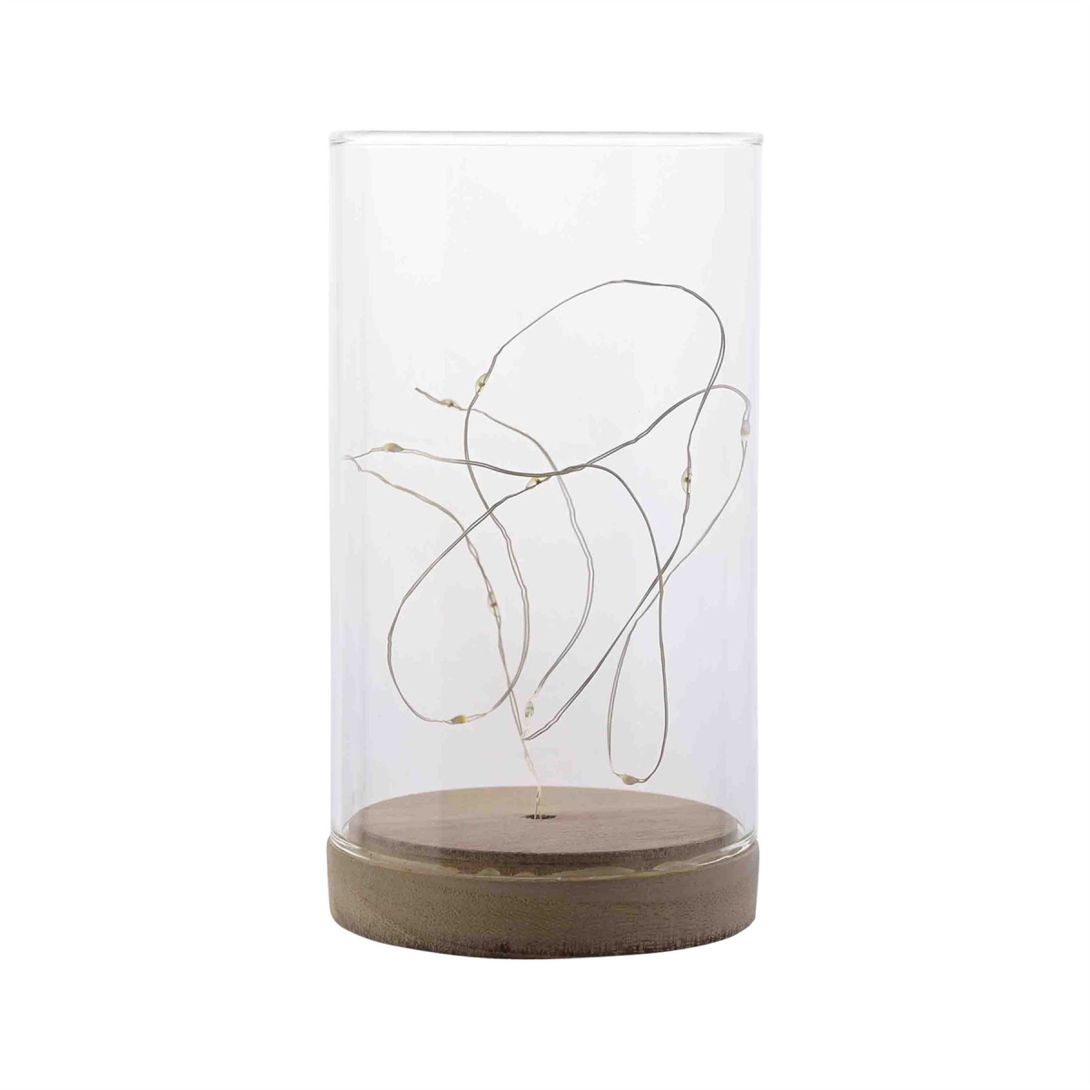 Now Or Never Studios Made to Order Light Up Tube with Wooden Base & Glitter PVC Printable Paper