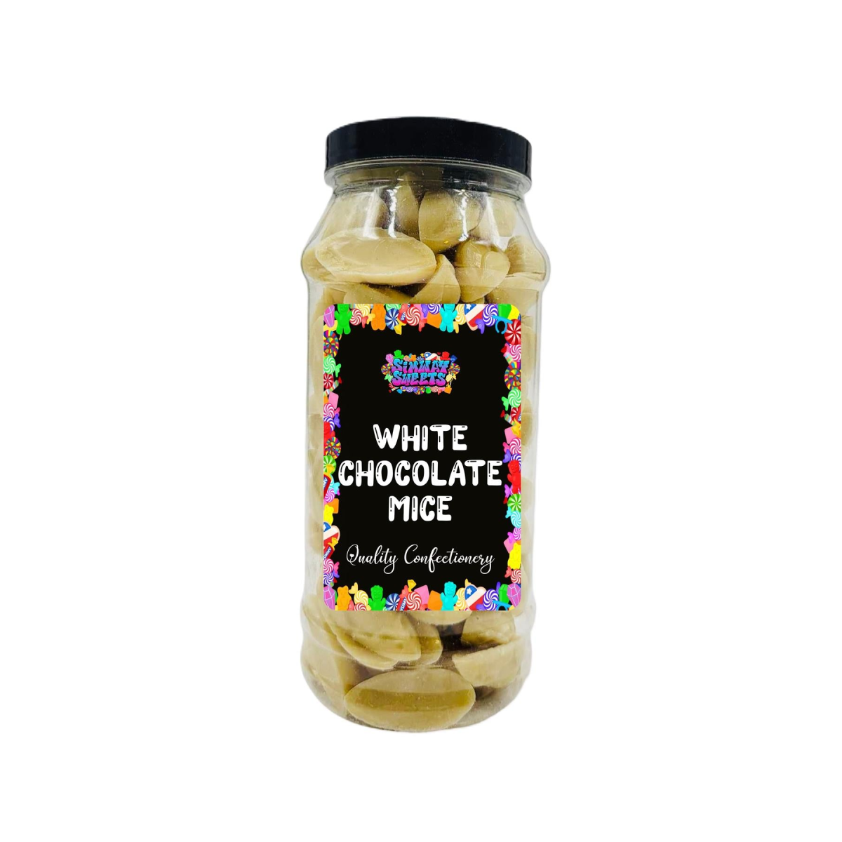 White Chocolate Mice Retro Sweets Gift Jar - 670g