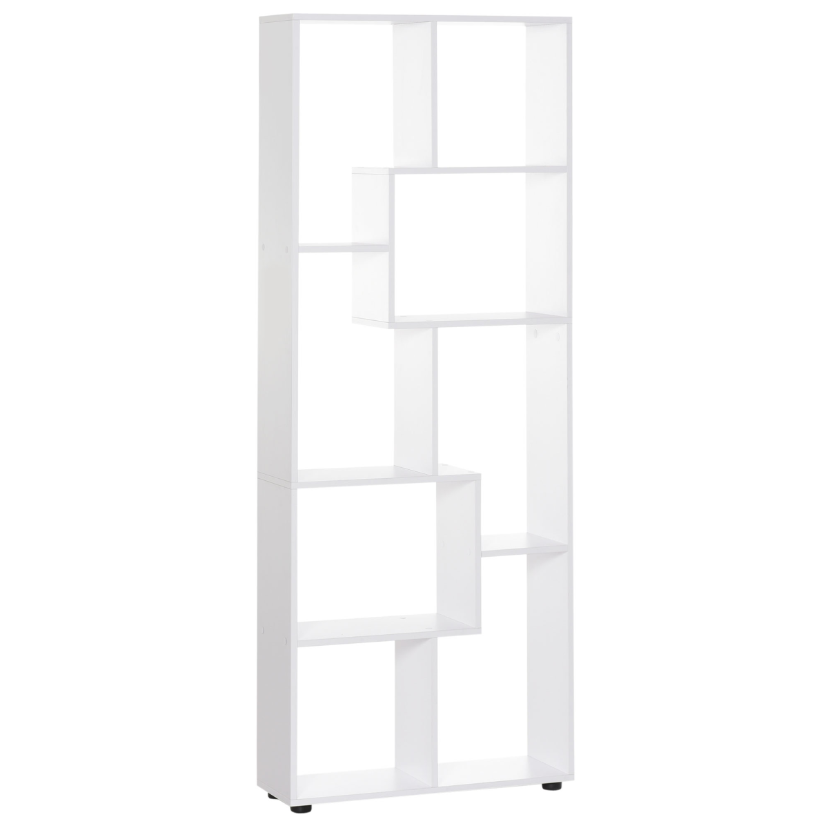 Multipurpose 8-Grid Bookshelf Decorative Shelf, Bathroom, Kitchen White