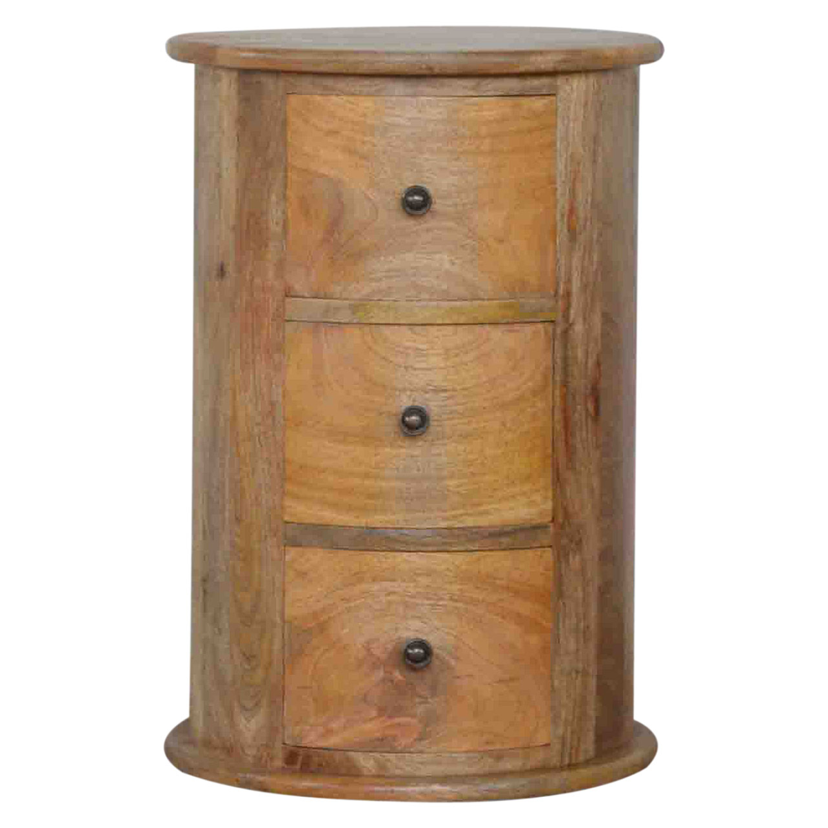 Artisan Furniture Solid Wood 3 Drawer Drum Chest