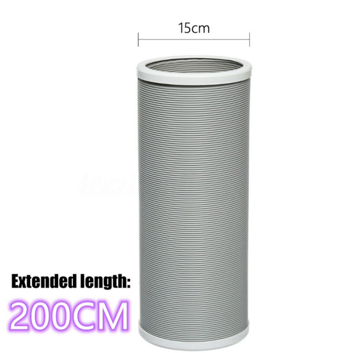 NEW 2M Flexible Air Conditioner Exhaust Pipe Vent Hose Duct Outlet UK