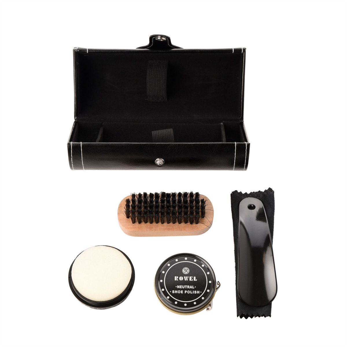 Mad Man Black Shoe Shine Kit