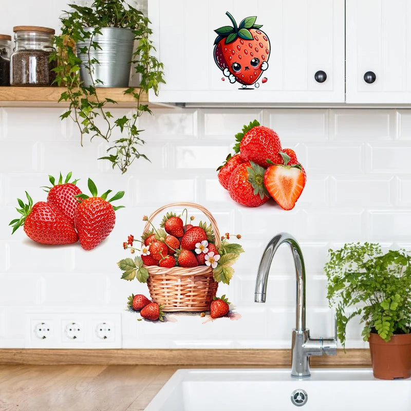 PVC Wall Sticker - Pastoral Plant Design for Home Decor