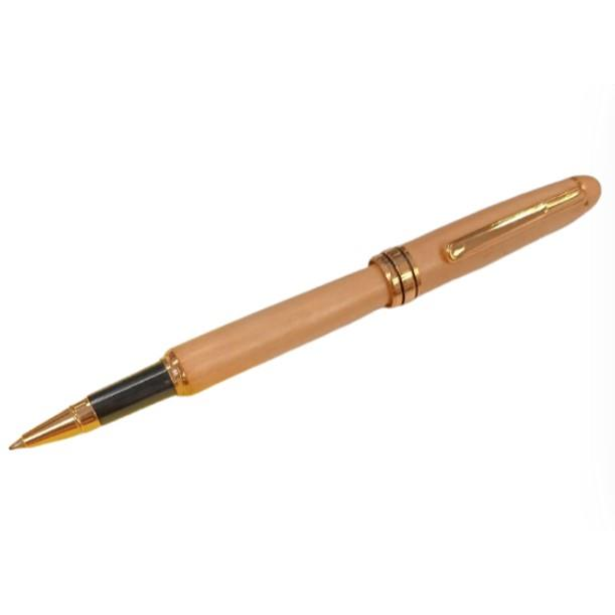 Imperial Wood Light Brown Gold Trim Ball Pen IMP314M