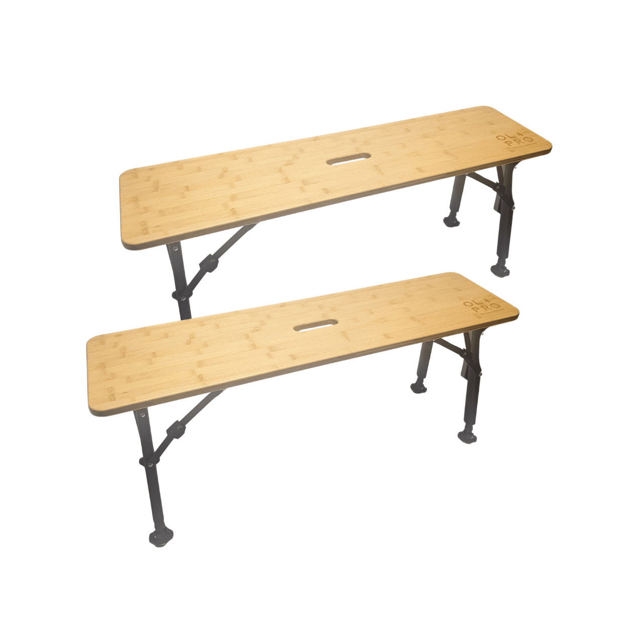 Folding Bamboo Bench Set