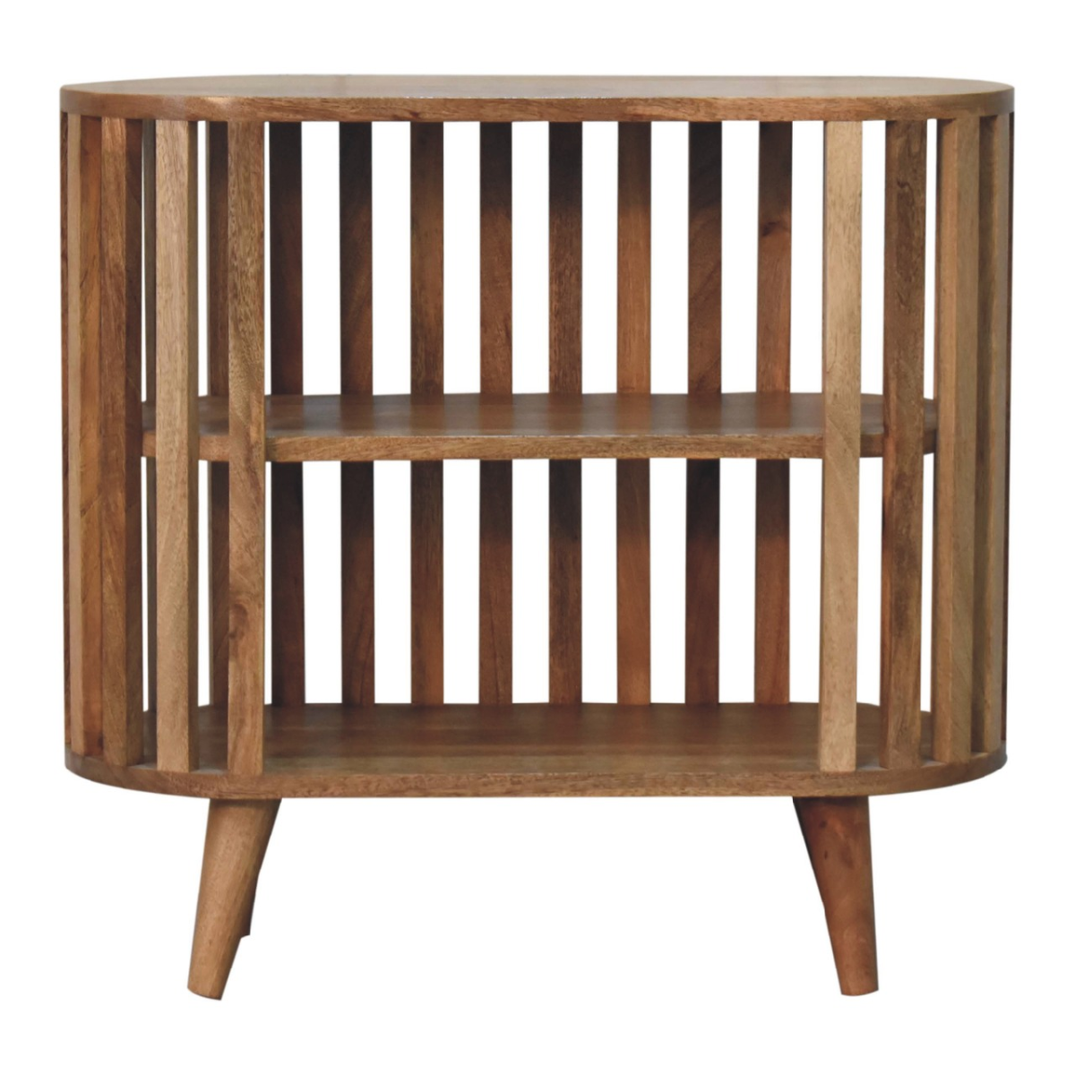 Artisan Furniture Solid Wood Ariella Cabinet, Light Brown, 2 Shelves