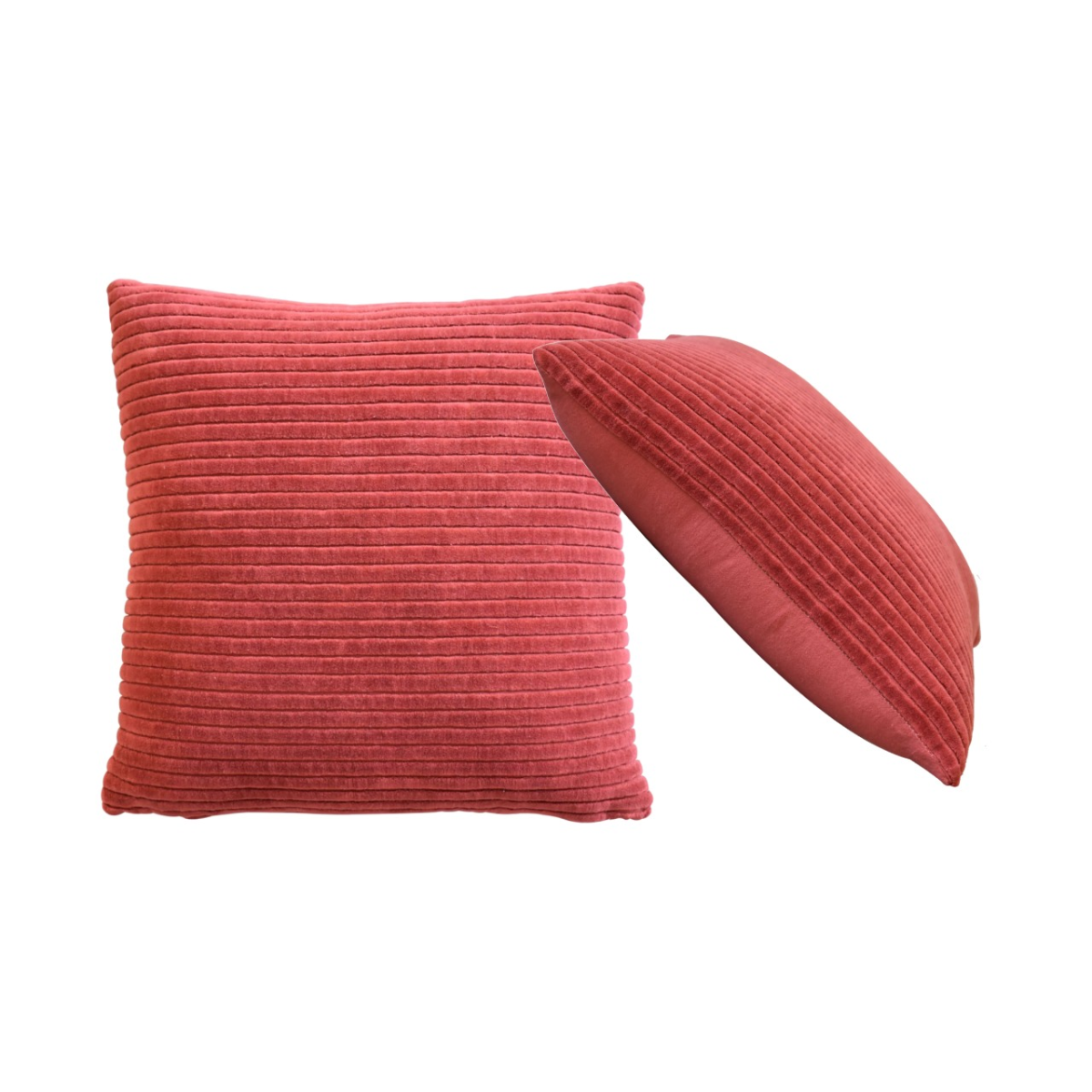 Artisan Furniture Ribbed Red Cushion Set of 2
