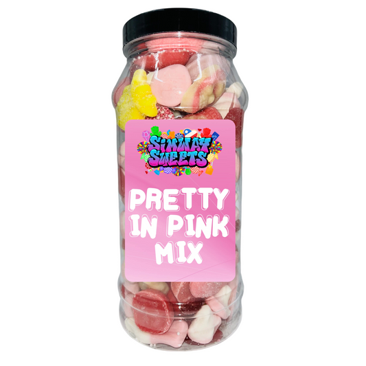 Pretty In Pink Mix Sweet Gift Jar