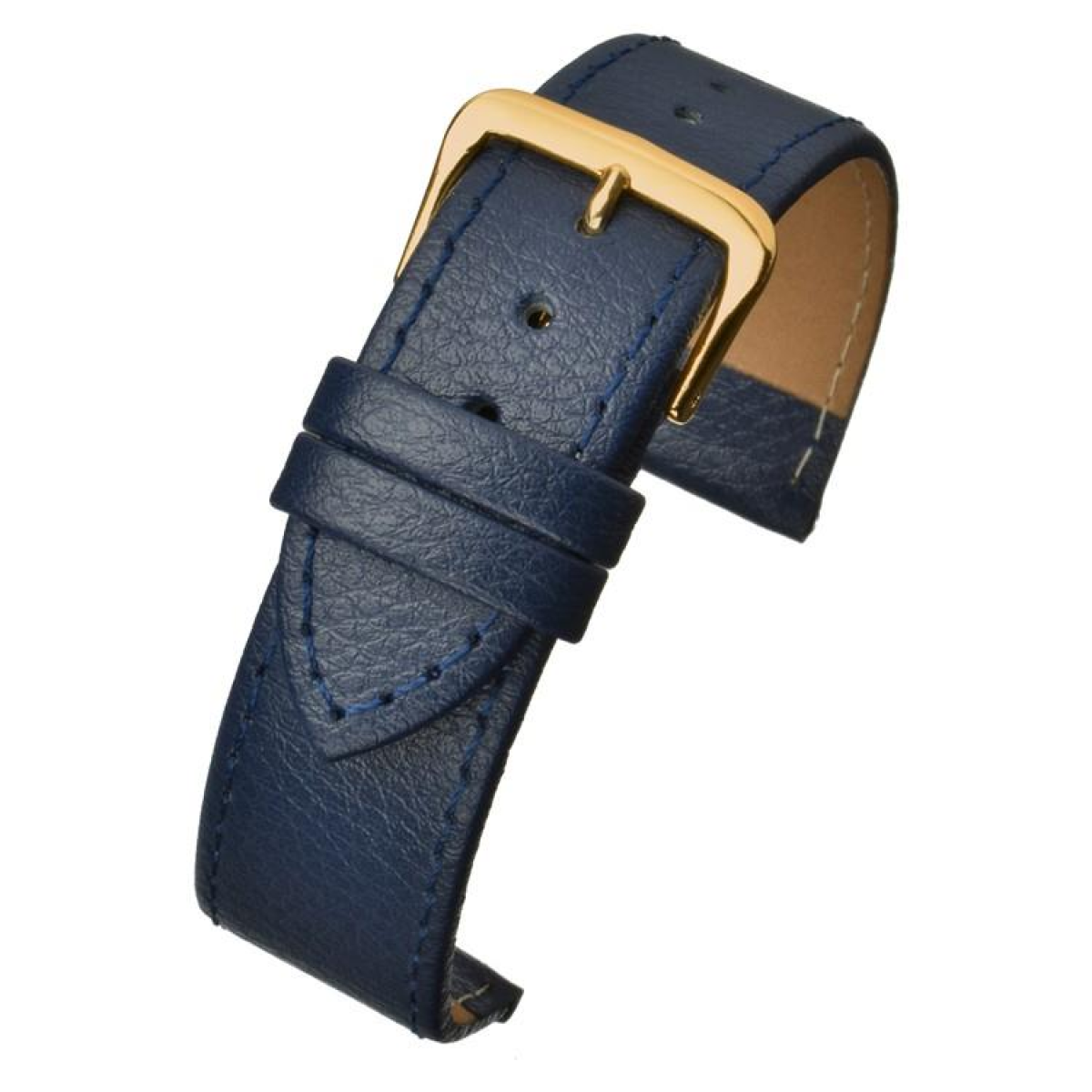 Blue Buffalo Grain Leather Watch Strap 18mm