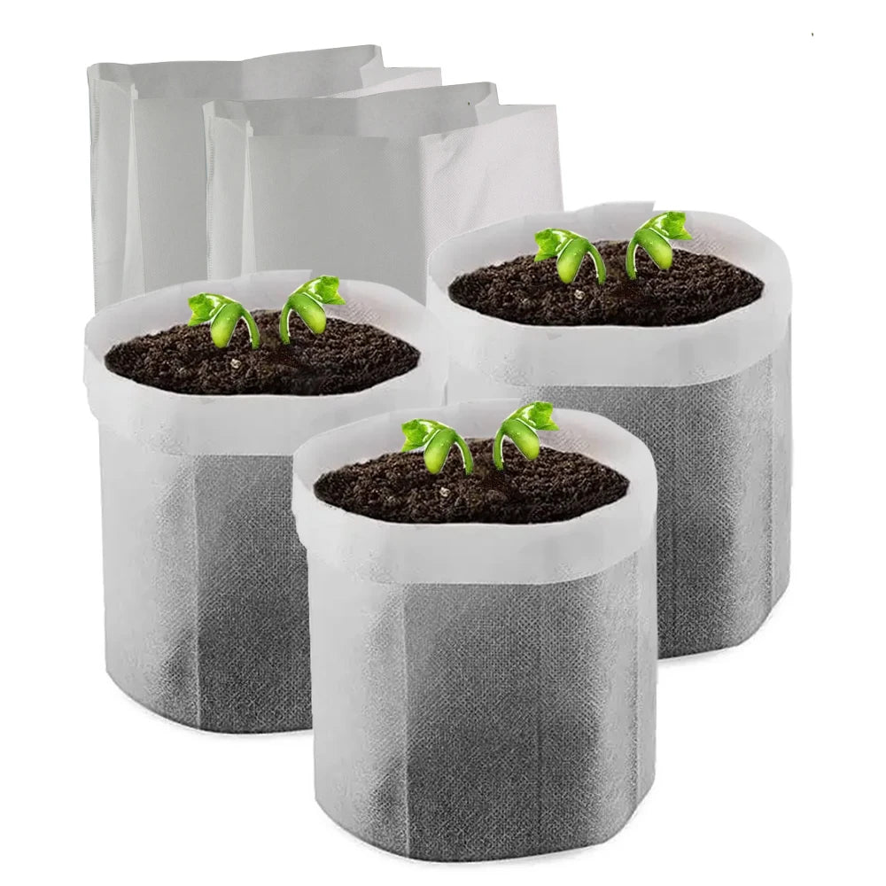 RBCFHI Biodegradable Grow Bags - Healthy Root Growth - 25-50 Pieces
