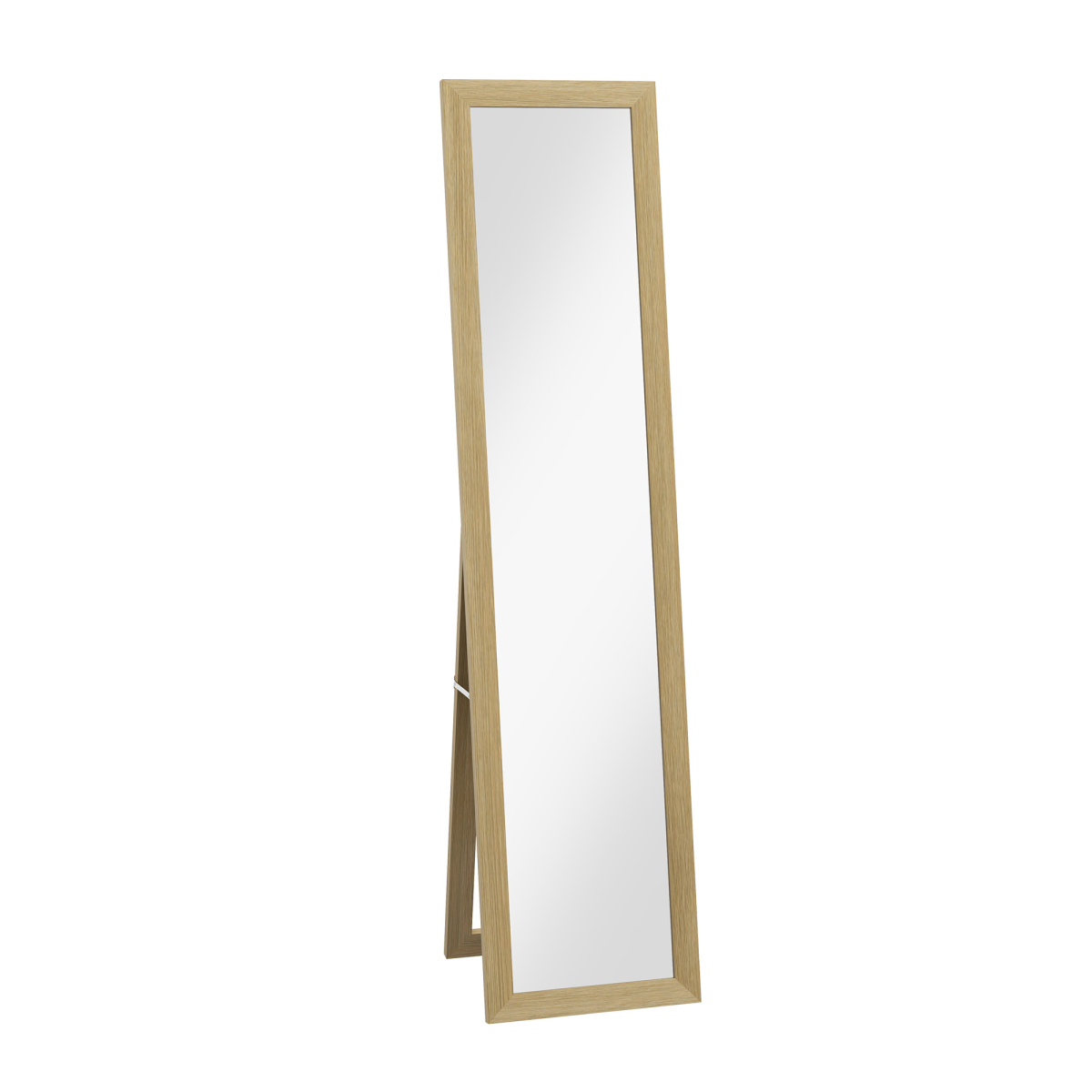 HOMCOM Full Length Mirror, Farmhouse Wall Mirror, Hanging & Freestanding